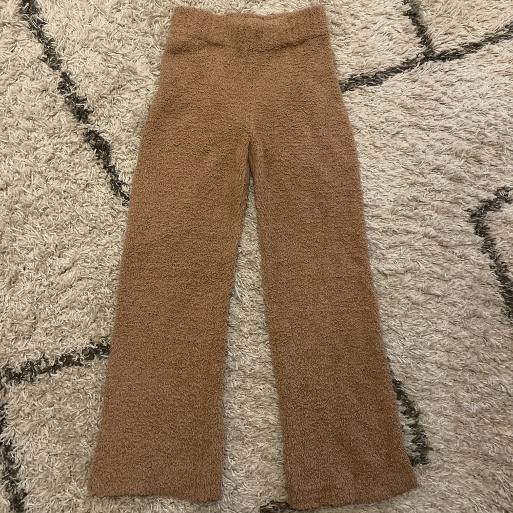 SKIMS Cozy Knit Camel/Tan Pants S/M